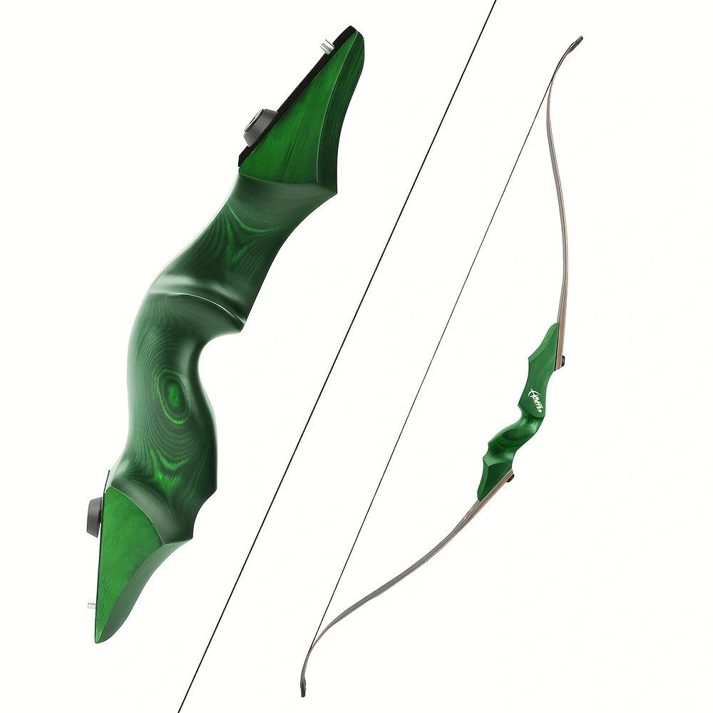 Lingyun 60 inch Reverse Bow Archery 40-60lbs Four Limbs Outdoor Wooden Archery Beauty Hunting Bow Archery Set